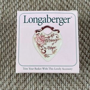 Longaberger 1999 Horizon of Hope Tie-On Heart